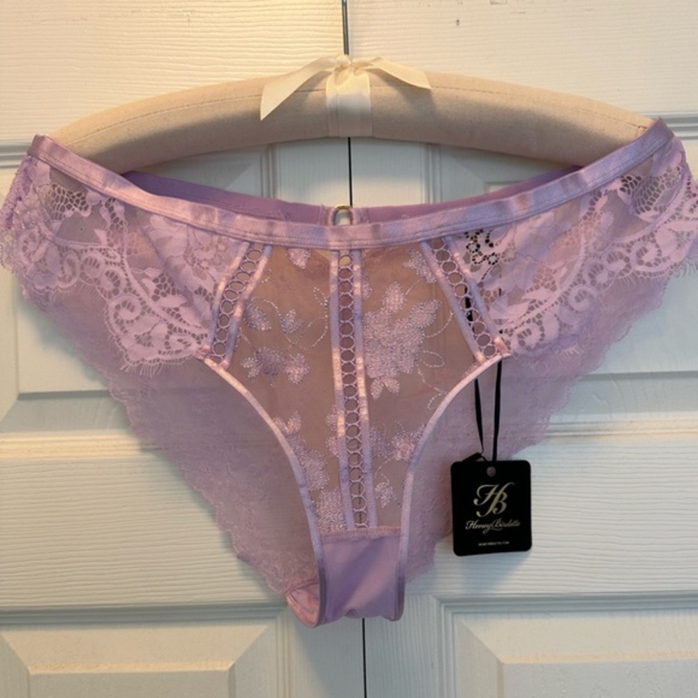 NWT Honey Birdette Molly Lavender Lilac Lace Panties